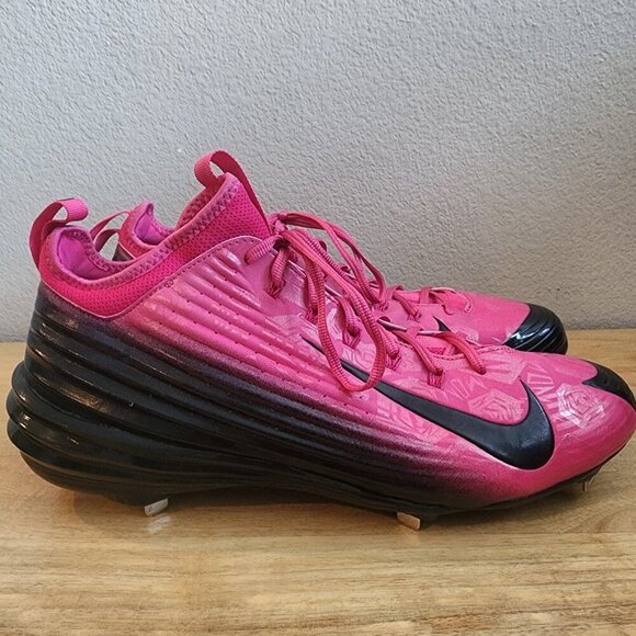 Nike Lunar Vapor Trout Pink Mother's Day Mom Roses BSBL Baseball Cleats Mens 14 - Picture 8 of 14